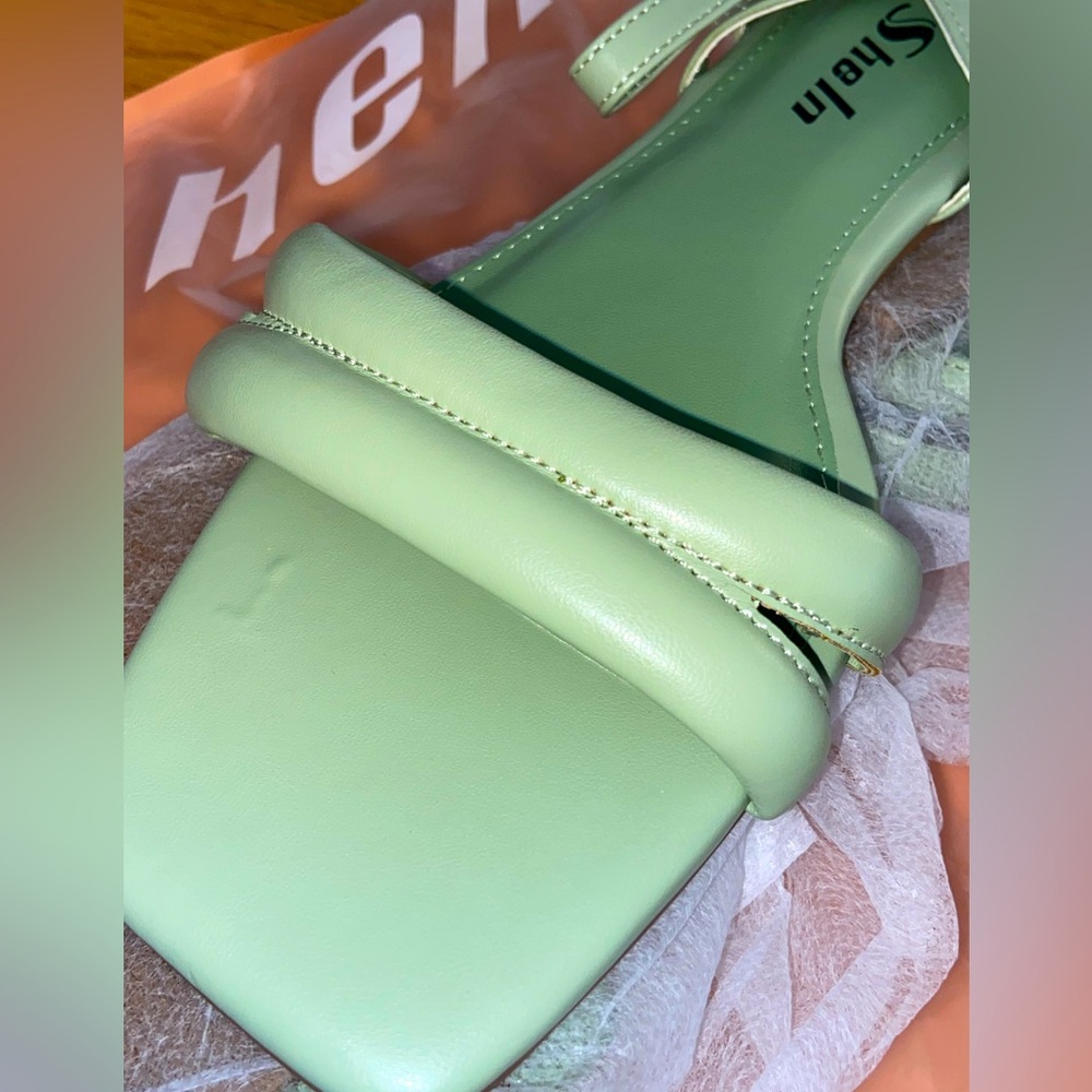 Vegan Pale Green Sandals